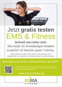 Flyer Aktion EMS & Fitness